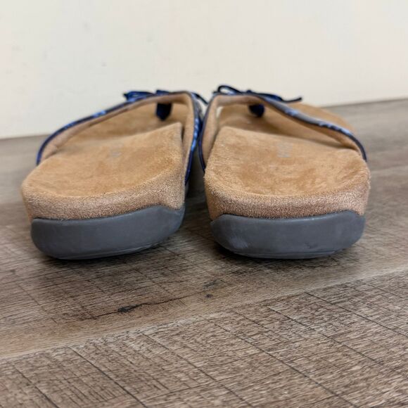 Vionic Women's Bella Navy Poppy Print Sandals women’s size 9 shoes - Picture 4 of 6